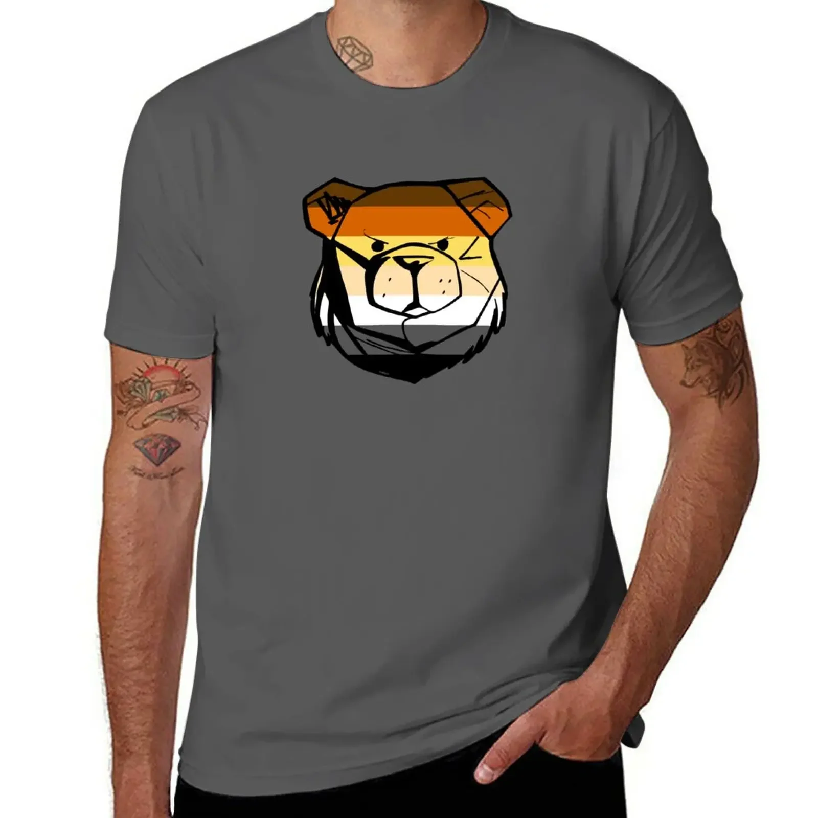 

Robust Bear Flag T-Shirt Tee shirt t shirt man slim fit t shirts for men
