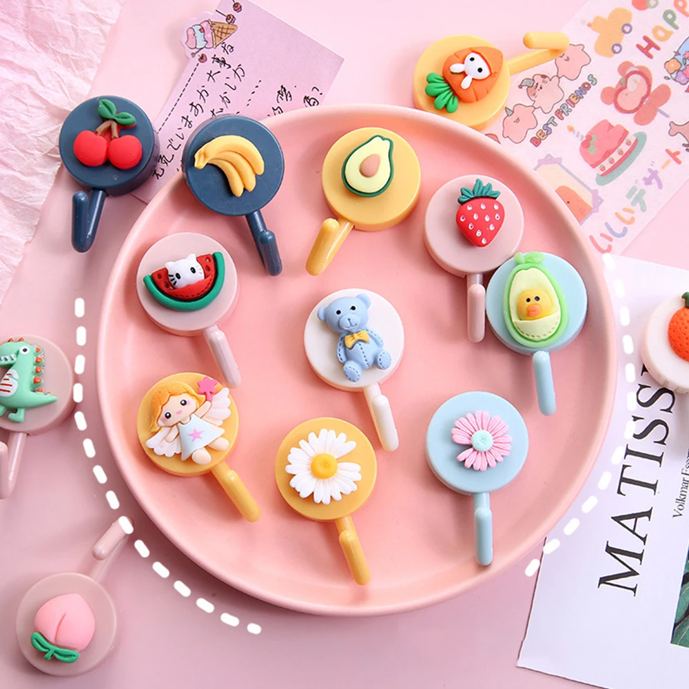 Wall Holder Multi Purpose Hooks Wall Organizer Hook Wall Mount Hooks 1pcs Cute Animal Wall Hook
