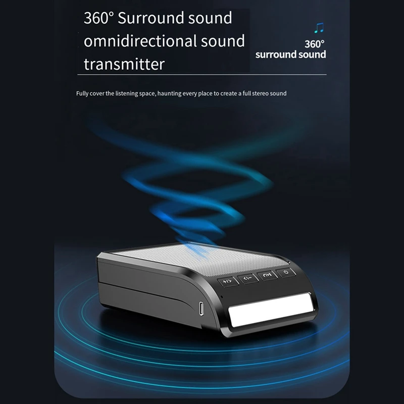 블루투스 스피커가 있는 휴대 전화 거치대, LED 조명 내장 마이크, 휴대용 접이식 휴대 전화 스탠드