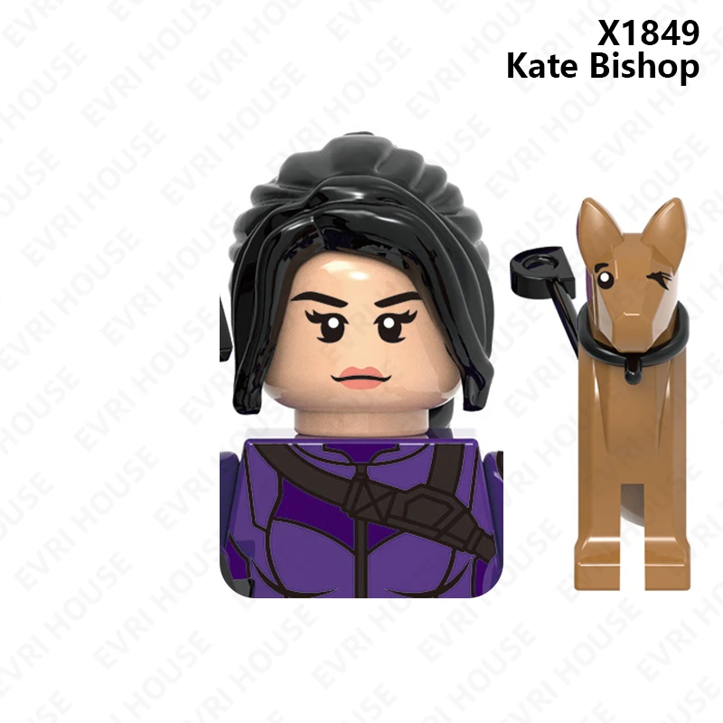 Superhero Hawkeye Kate Bishop Mini Action Figures Clint Barton Kingpin Yelena Bricks Disney Building Blocks Toys for Children
