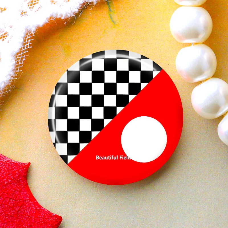 DIY Round Glass Cabochon Set for Handmade Photo Crafts