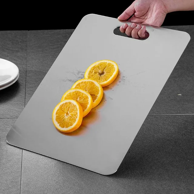 Thickened Stainless Steel Cutting Board – Antibacterial & Mildew-Proof 3