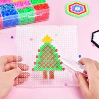 5mm Hama Beads Toy DIY  Beads Tool Educational Tangram Jigsaw Puzzle Pegboard Template Kids Игрушки Для Детей 2