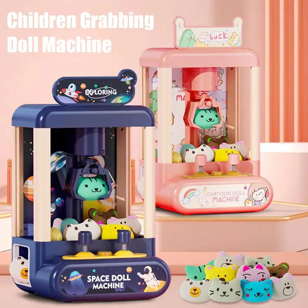 

Doll Machine Coin Operated Play Game Mini Claw Catch Gifts Toy Children Birthday Dulces Dolls Toys Interactive Machines Maq J4F6