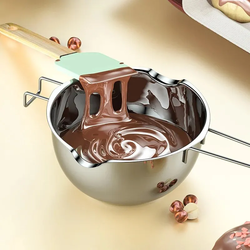 Metal Stainless Steel Chocolate Warmer Double Boiler for Wax Candle Candy Melts Chocolate