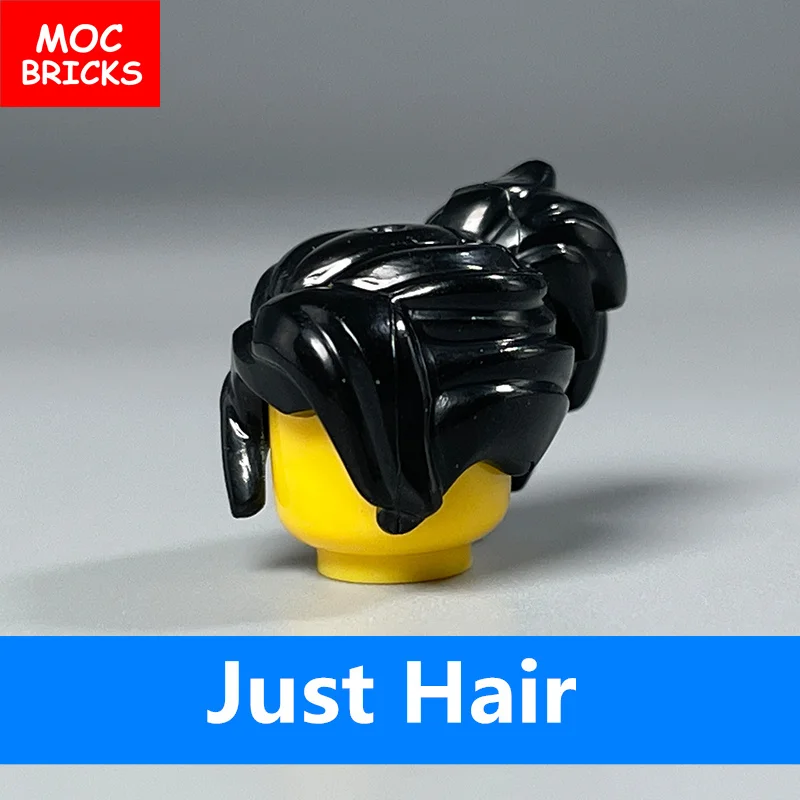 Building Blocks 10pcs/lot MOC Bricks Male hairs for 4cm Mini Dolls Body Compatible with Major Brand Figures Toys