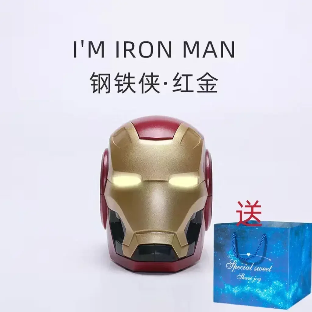 thumbnail image 1 of Mini casco robot deformable Iron Man Los Vengadores Altavoz Bluetooth Pequeño Radio inteligente inalámbrica Regalo creativo Decoración de escritorio, 1 of 5