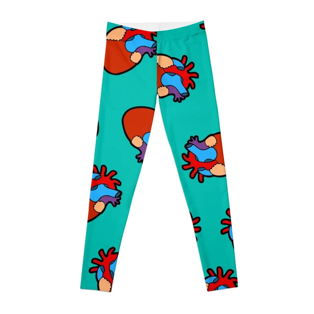 

Anatomical Heart Pattern Leggings Fitness clothing joggers for workout shorts Womens Leggings