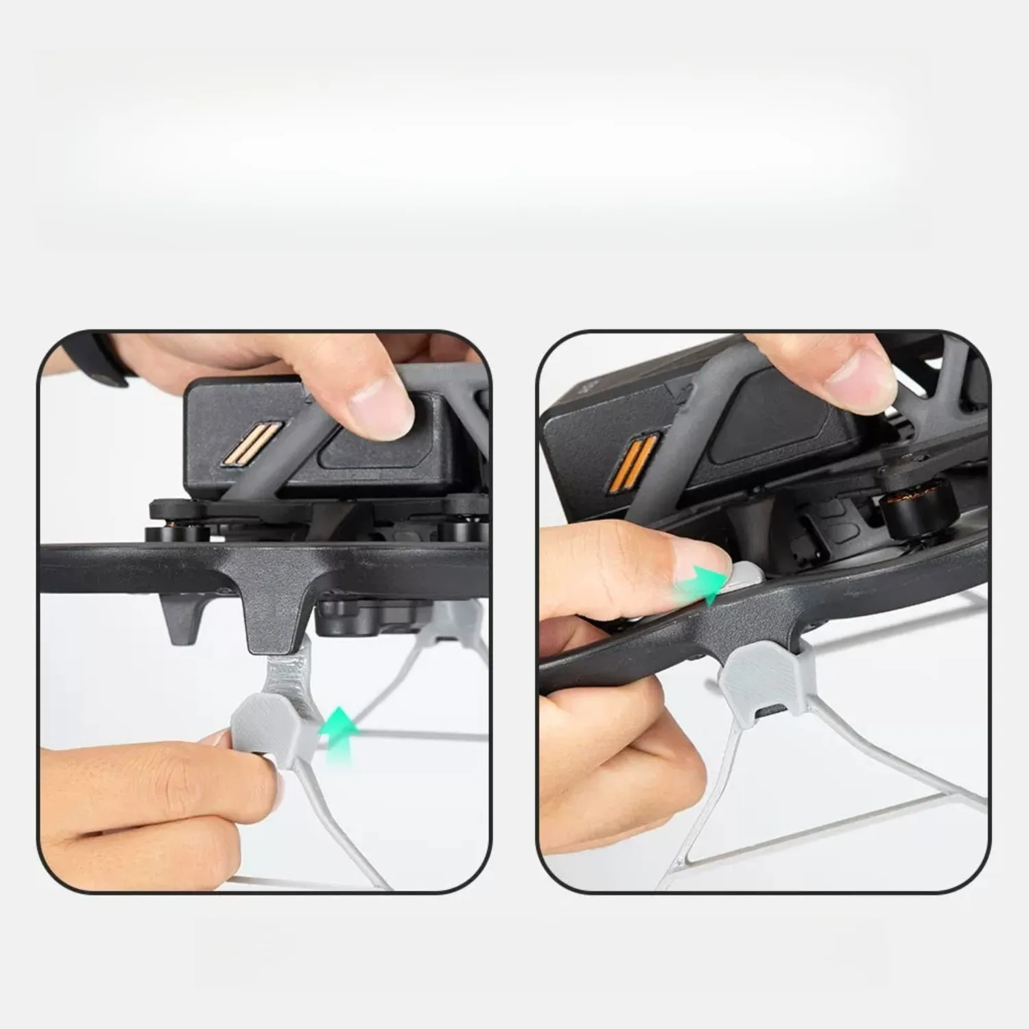 장애물 회피 및 충돌 방지를 위한 높이 조절 가능한 랜딩기어, DJI 아바타 부품과 호환되는 퀵 릴리즈 FPV 드론