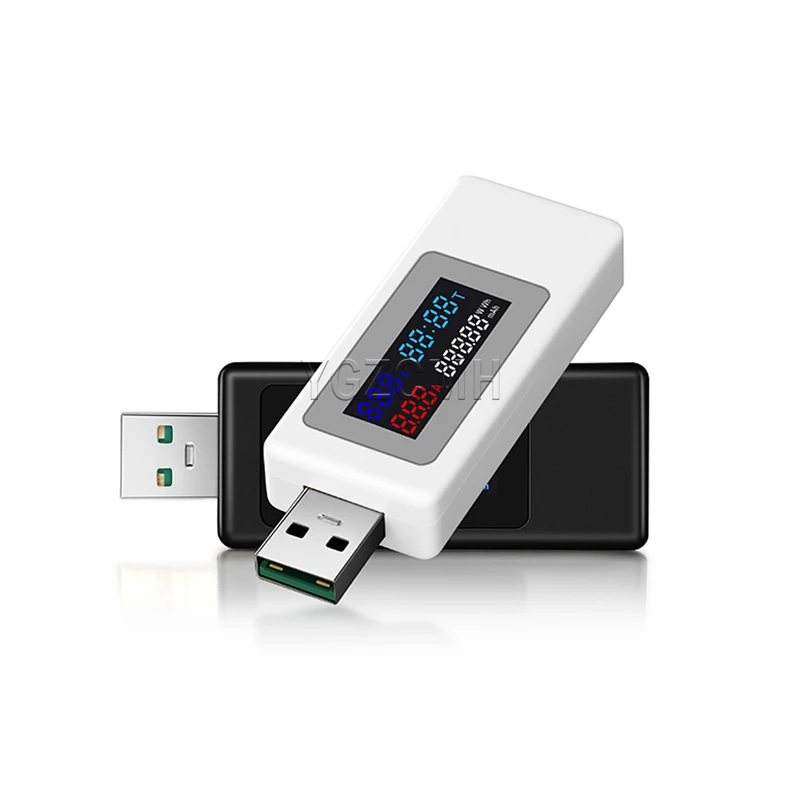 

6 In 1 USB Current Voltage Tester DC4-30V 0-6.5A Digital Charger Detector Timing Capacity Meter Mobile Power Adapter