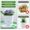 New Self Watering Plant Pot Magnetic Plastic Self-absorbent Cotton Rope Flowerpot For Double-deck Lazy Plant Pot Garden Supplies 4