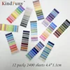 2400Pcs Stationery Index Tabs Self Adhesive Page Markers Transparent Waterproof Sticky Notes Classify Files Flags Posted It 3