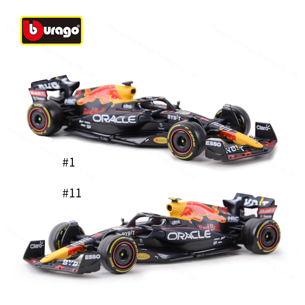 Bburago 1:43 2022 RB18 Red Bull F1 Racing Formula Car Static Simulation Diecast Alloy Model Car 4