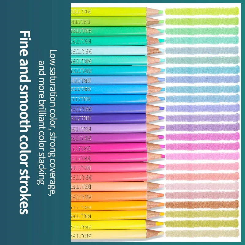 12/24Colors Set Makaron Color Pencils Sketching Wood Colored Pencils Painting For Student Artist Drawing Art Supplies color pencils