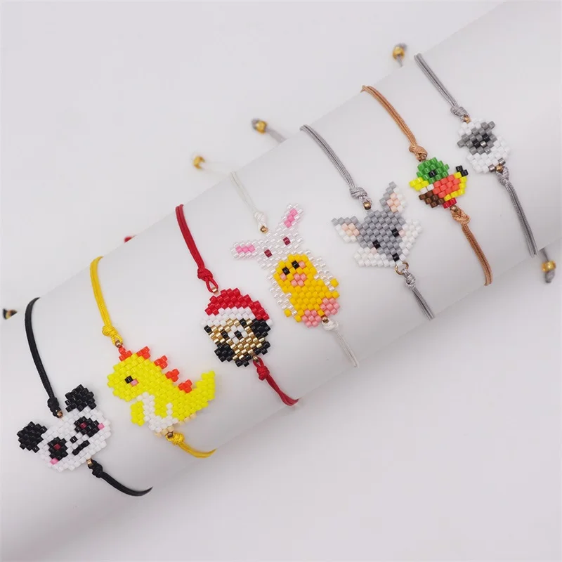 Miyuki Bead Bracelet Animal | Boho Beaded Girl Bracelet