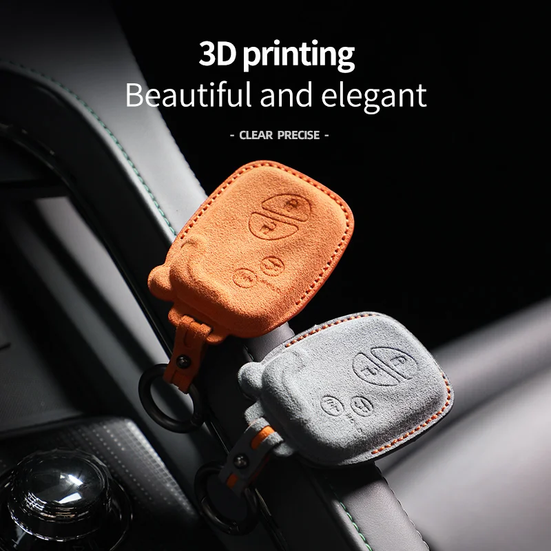 For Lexus NX IS RX ES GX LX LS UX GS430 ES350 GS350 LX570 IS350 RX350 IS25 Suede Car Key Case Shell for Lexus 4 Button Keychain