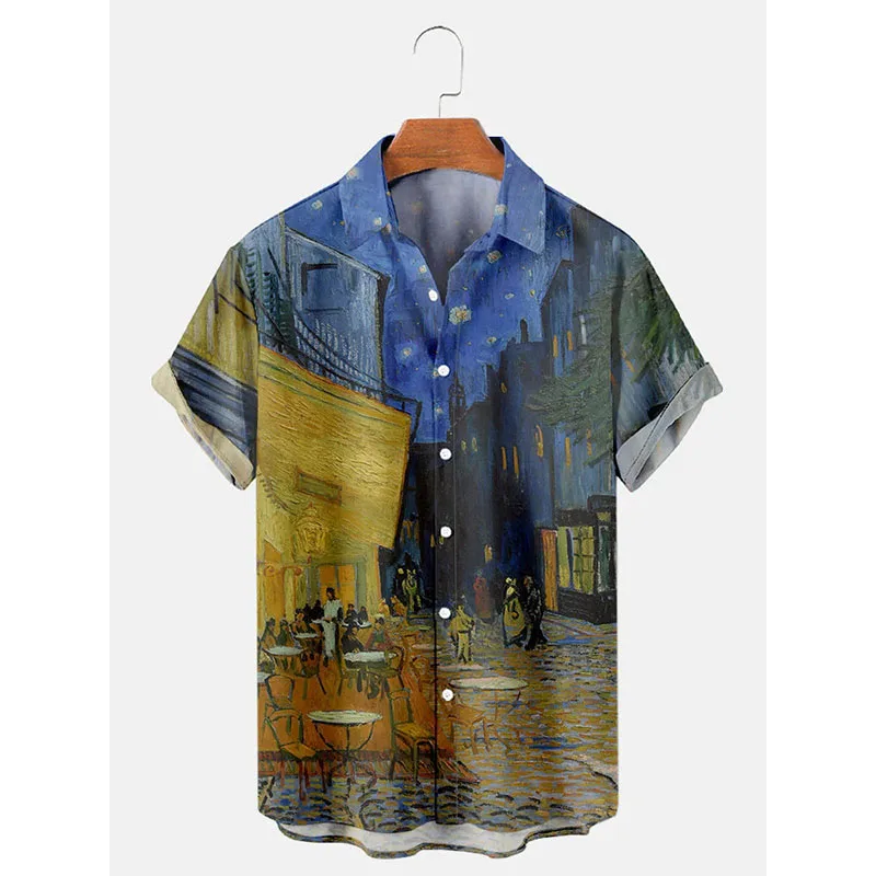 Van Gogh 3D Print Shirt 2