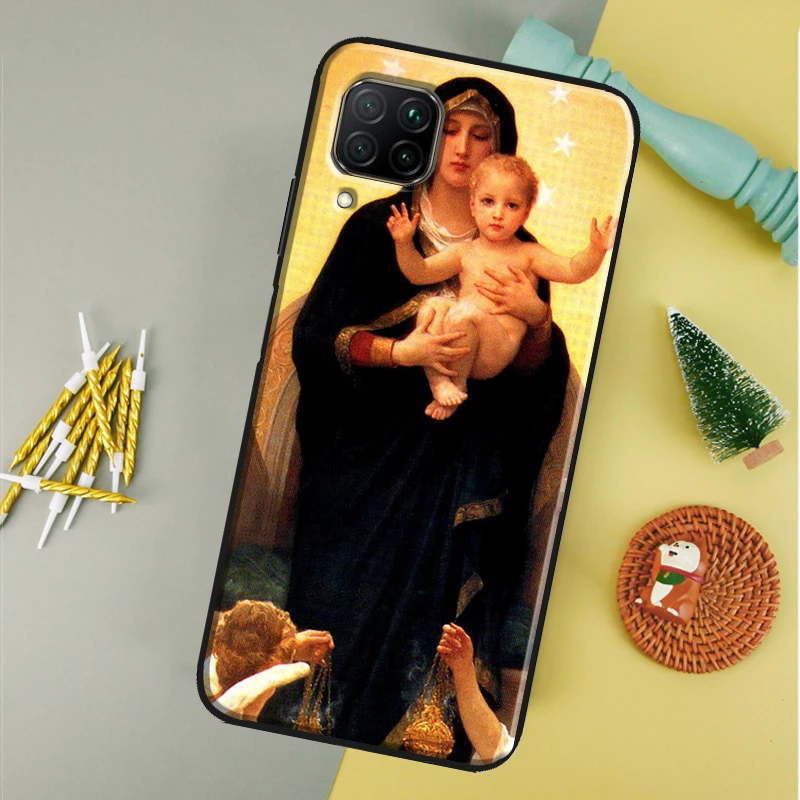 Elegant Religious Mary and Jesus Phone Case Design