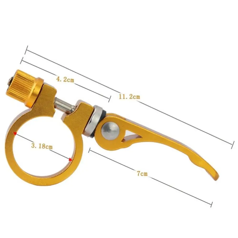 Bike Seatpost Clamp MTB Quick Releas Ultralight Aluminium Alloy Bicycle Seat Post Mount 25.4/28.6/31.8/34.9mm Cycling Accessorie bike seatpost clamp