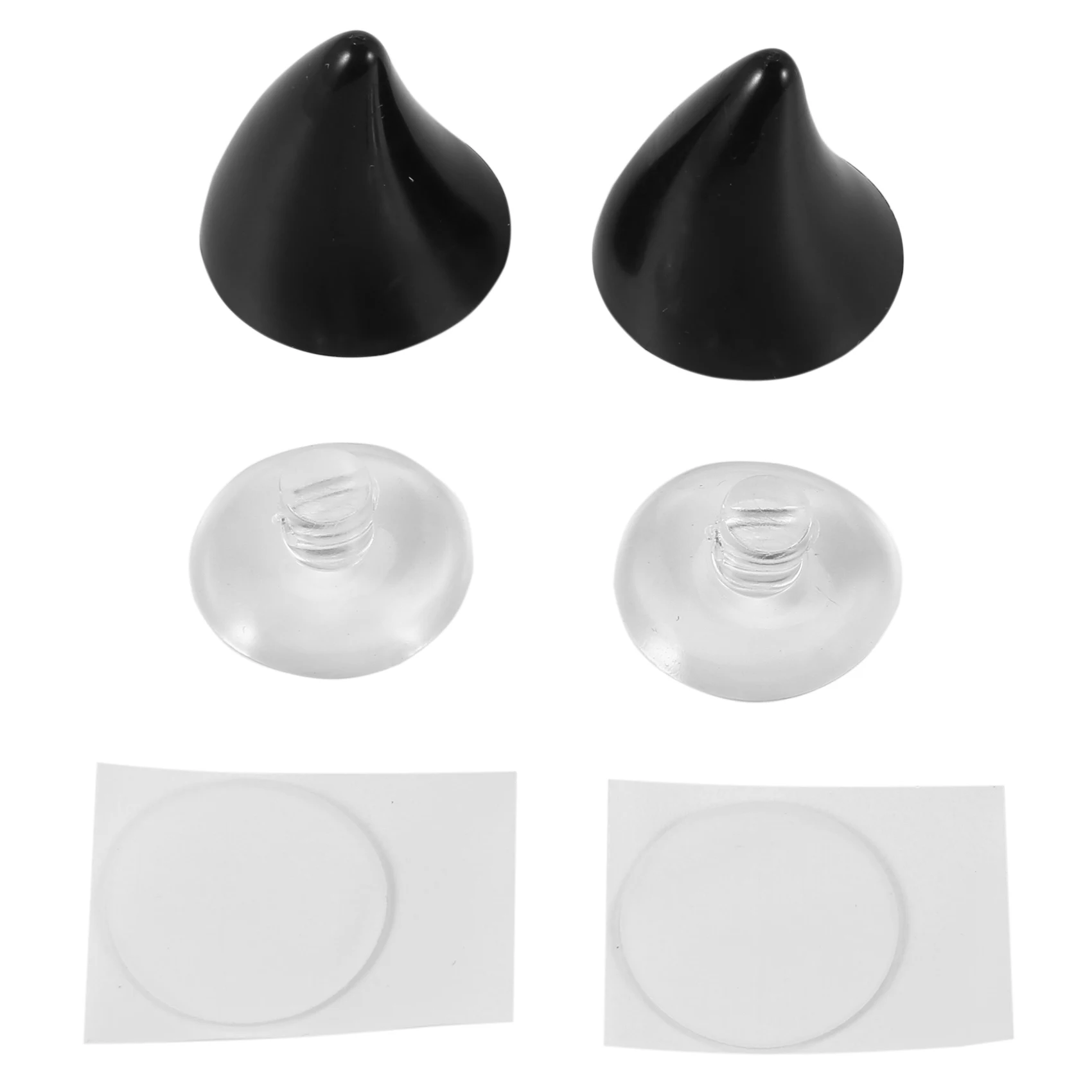 

Motorcycle Helmet Corner Horn Decoration Accessories Resilient Suction Cup Soft Horn Decoration Headwear,