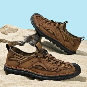 Scarpe da ginnastica antiscivolo Four Seasons Scarpe da uomo traspiranti in rete Scarpe da uomo leggere da esterno Calzature casual Scarpe da passeggio sportive Scarpe da acqua per bambini 1