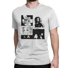 T shirt à col rond pour homme, vêtement en coton, motif Manga, personnage de l'animé, Harajuku, grande taille