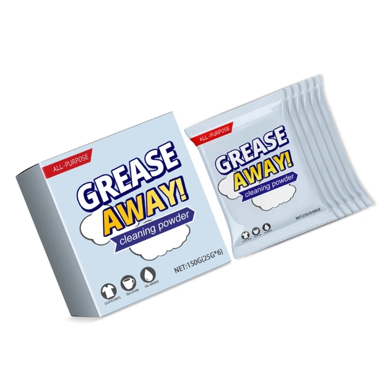 Kitchen Cleaning Powder Effective Household Degreasers Heavy Oil Stains Powder Cleaner Kitchening Cleaning Solution