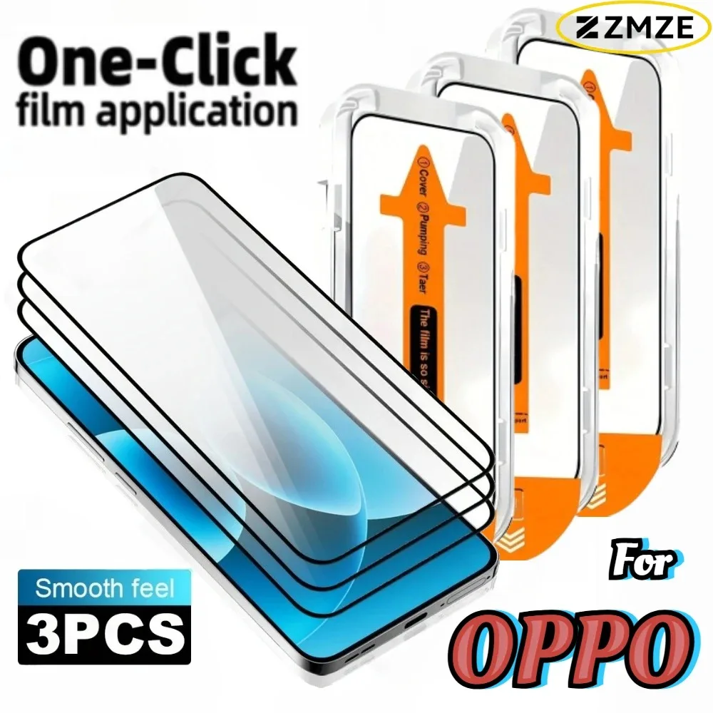Paquet de 3 protecteurs d'écran brillants sans poussière, pour OPPO Find X9 Ultra X9 + X9S Pro X8S X8S + X8 X8 Ultra X9 X9 Pro, Films en verre trempé
