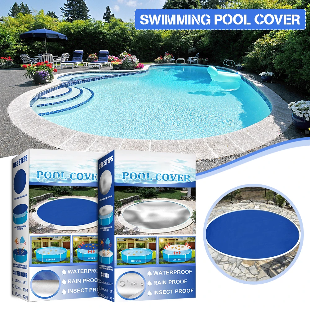 Foot Spa Hot Tub Solar Blanket Cover Round Pool Sun Insulating Cover 8