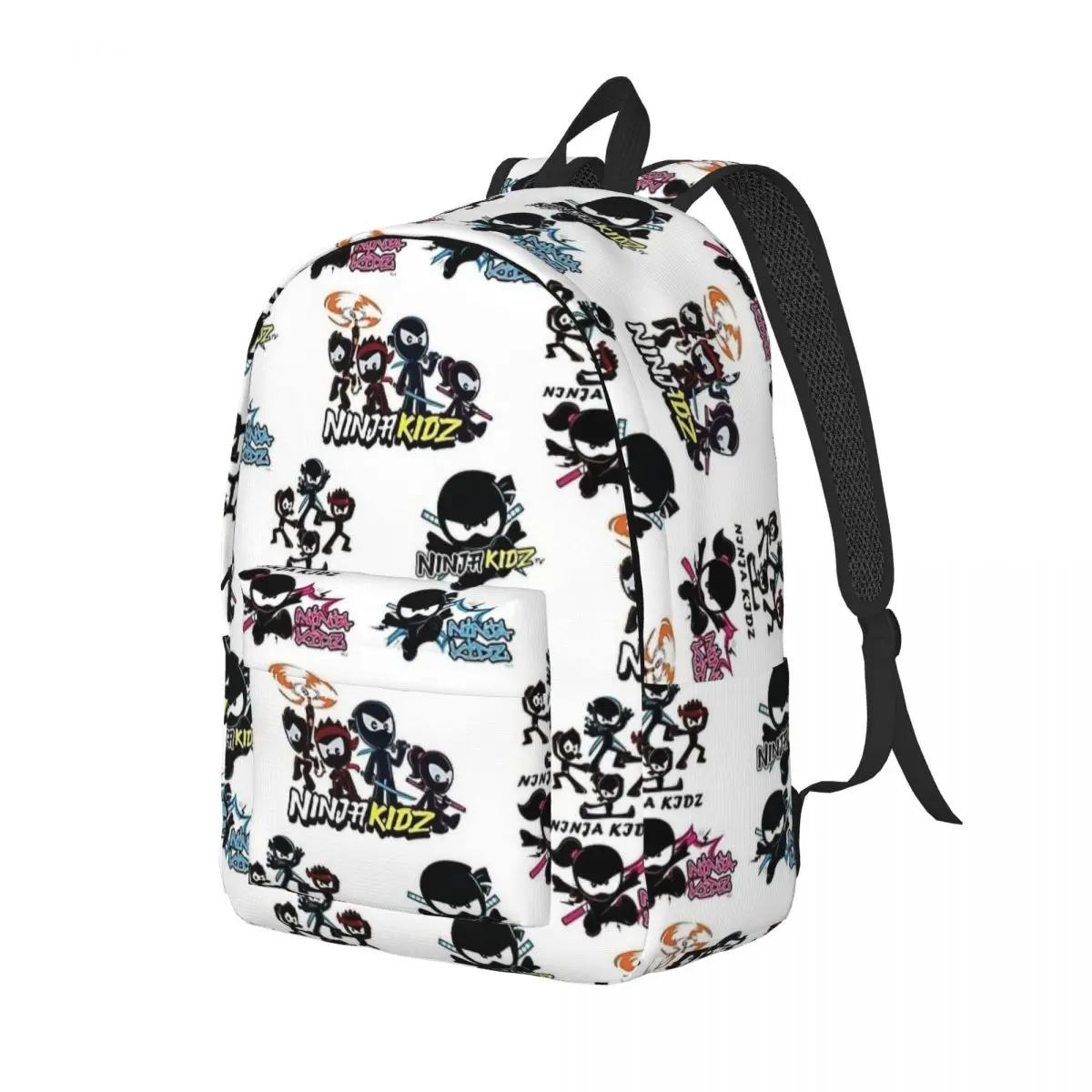 Ninja Kidz Pack Cartoon for Teens Student School Bookbag Canvas Daypack Middle High College with Pocket 2