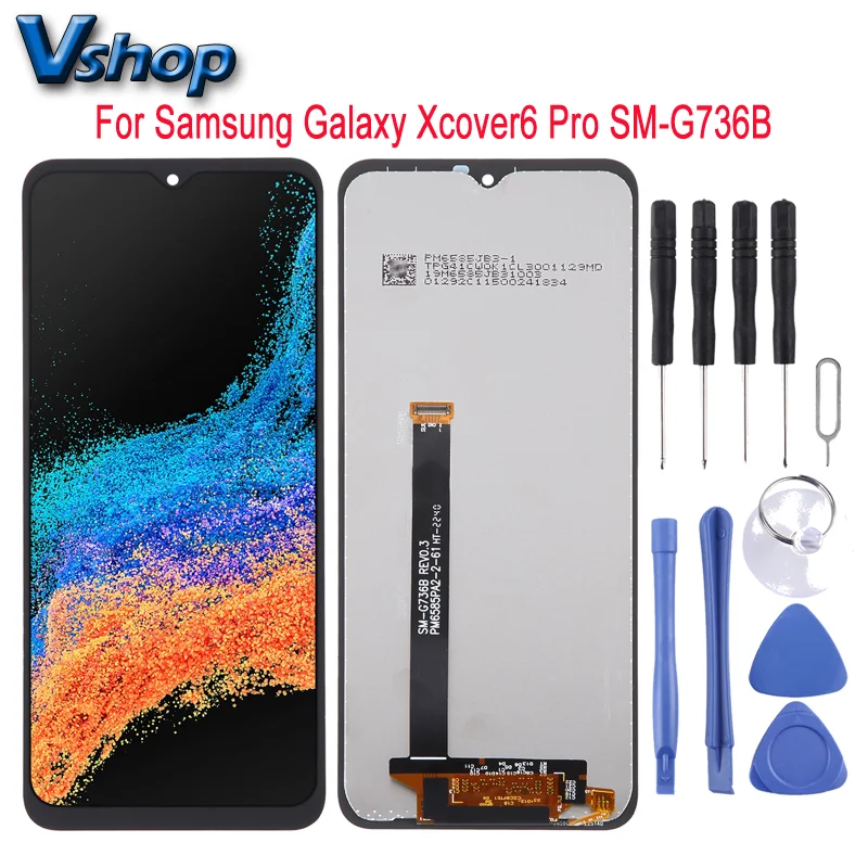 LCD Screen For Samsung Galaxy Xcover6 Pro SM-G736B With Digitizer Full Assembly Mobile Phone Replacement Parts