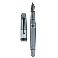 Asvine V126 Vacuum Filling Fountain Pen Matte Black Titanium EF/F/M Nib Acrylic Writing Christmas Gift Pen for Office Luxury 1