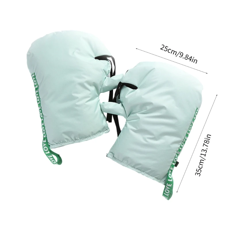 Motorcycle Handlebar Gloves Windproof Mittens Hand Warmer Cycling Scooter Handlebar Mitts Thick Hand Warm Gloves Dropship 6