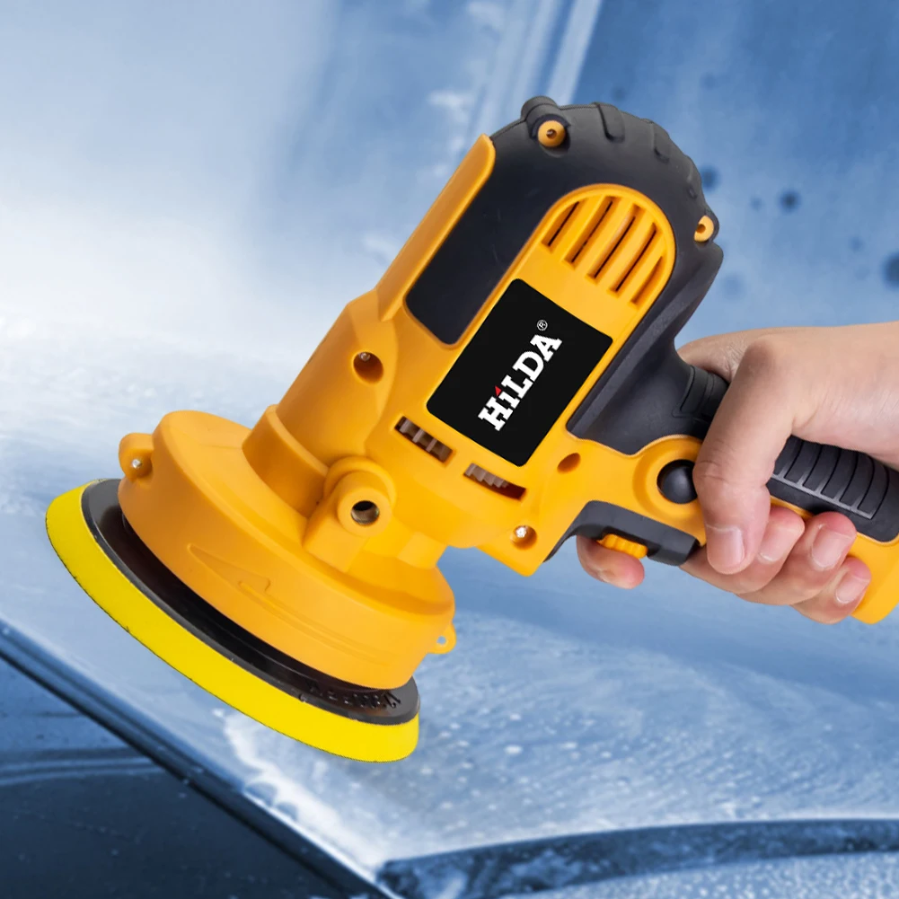 600W Electric Car Polisher Machine 3500rpm Auto Polishing Machine Variable Speed Sander Small Portable Polish Waxing Tools