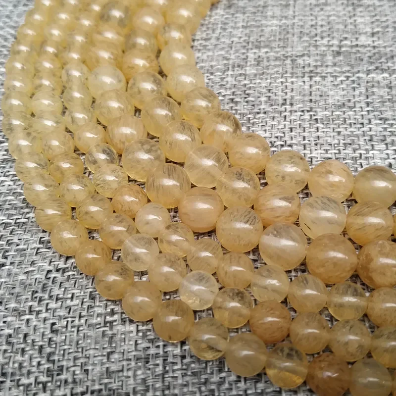 

*Light Brown Beads Natural Tea watermelon stone beads DIY handmade jewelry accessories 4 6 8 10 12mm bead Wholesale
