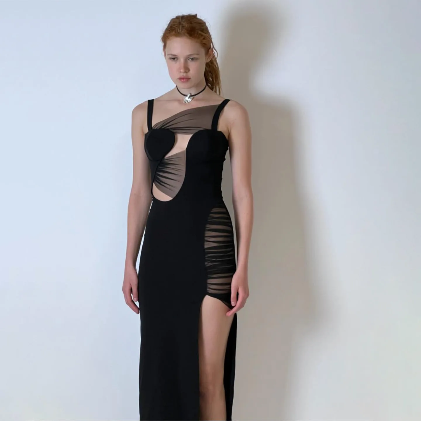

Spring Fashion Sexy Casual Sleeveless Slim Dress 2023 Elegant Rayon Tight Mesh Bandage Party Dress