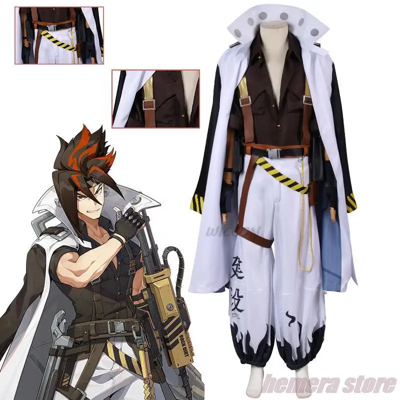 Anton Ivanov Cosplay Zenless Zone Zero ZZZ Costume New Game Cosplay Clothes Suit Set Men's Roleplay Halloween Party Uniform 15