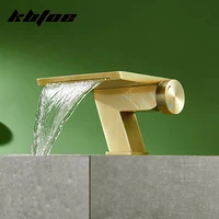 ก๊อกน้ำแบบติดตั้งบนเคาน์เตอร์ สีเทาปืน/สีทองขัดเงา สำหรับอ่างล้างหน้าในห้องน้ำ แบบน้ำร้อนน้ำเย็น พร้อมปุ่มควบคุม  สำหรับอ่างล้างหน้าในห้องน้ำ  แบบติดตั้งบนเคาน์เตอร์  สไตล์โมเดิร์น 4