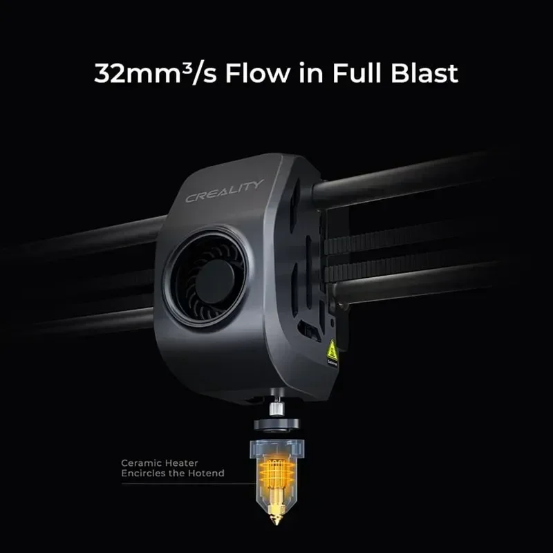 CREALITY K1 MAX 3D 프린터, 고속 인쇄, 슈퍼 감지 AI LIDAR, 대용량 유량, 강력한 듀얼 선풍기 냉각, 600 mm/s, 32 mm³/s