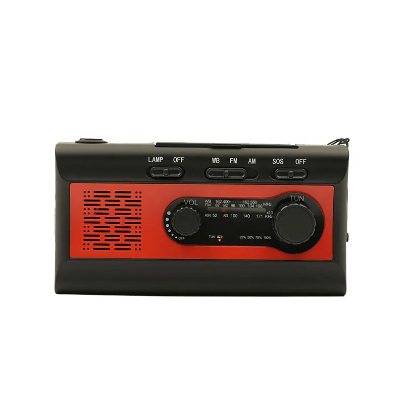 Receptor do Tempo, 4000mAh, Carregamento USB, Lanterna LED de Emergência, Power Ban