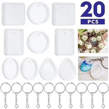 20PCS Keychain Resin Mold Kit 1