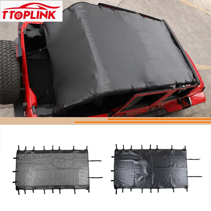 Leather-Car-Roof-soft-Top-Accessories-Four-Door-Version-for-Jeep ...