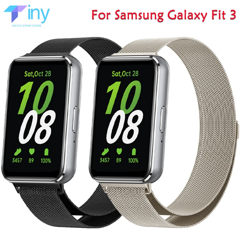 Cinturino Magnetico Per Samsung Galaxy Watch Fit 3 Bracciale Milanese Loop In Acciaio Inossidabile Per Accessori Samsung Galaxy Fit 3 Band