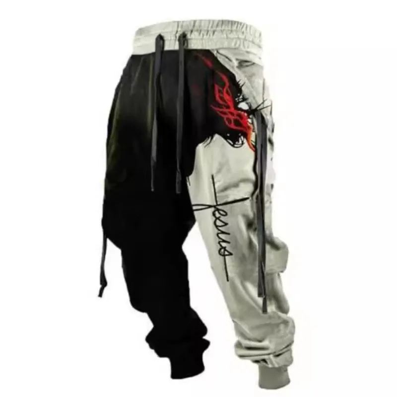 Pantaloni sportivi casual da uomo primavera e autunno 2025 Street Casual Sportwear Jogging Y2k Pantaloni traspiranti Hip Hop da uomo all'aperto 1