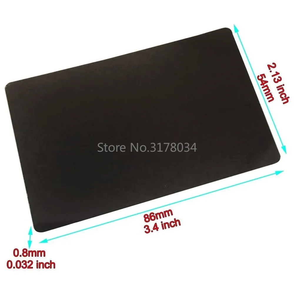 Business Cards 10pcs/pack 304 Stainless Steel Thick 0.8mm Black Metal Business Cards Blanks Card for Customer Laser Engraving DIY Gift Cards