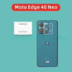 3D Camera Lens Protector Tempered Glass Back Cover and Screen Protector Film - 2 PCS (Moto Edge 40 Neo)