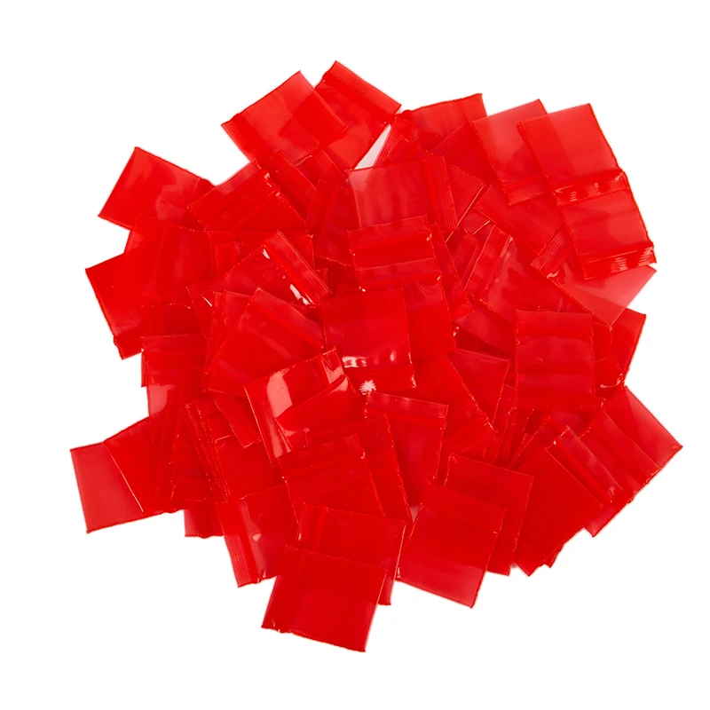 100-Piece Set of Multicolor Mini Ziplock Storage Bags
