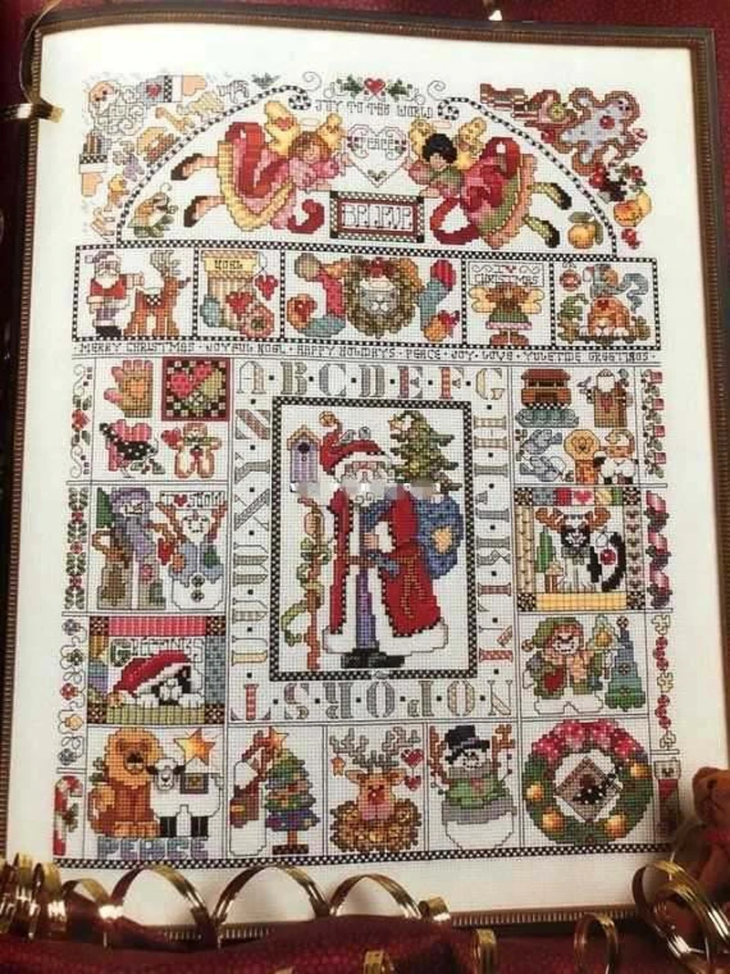 ModernEmbroideryChristmasHomespunNeedleworkCrossStitchand