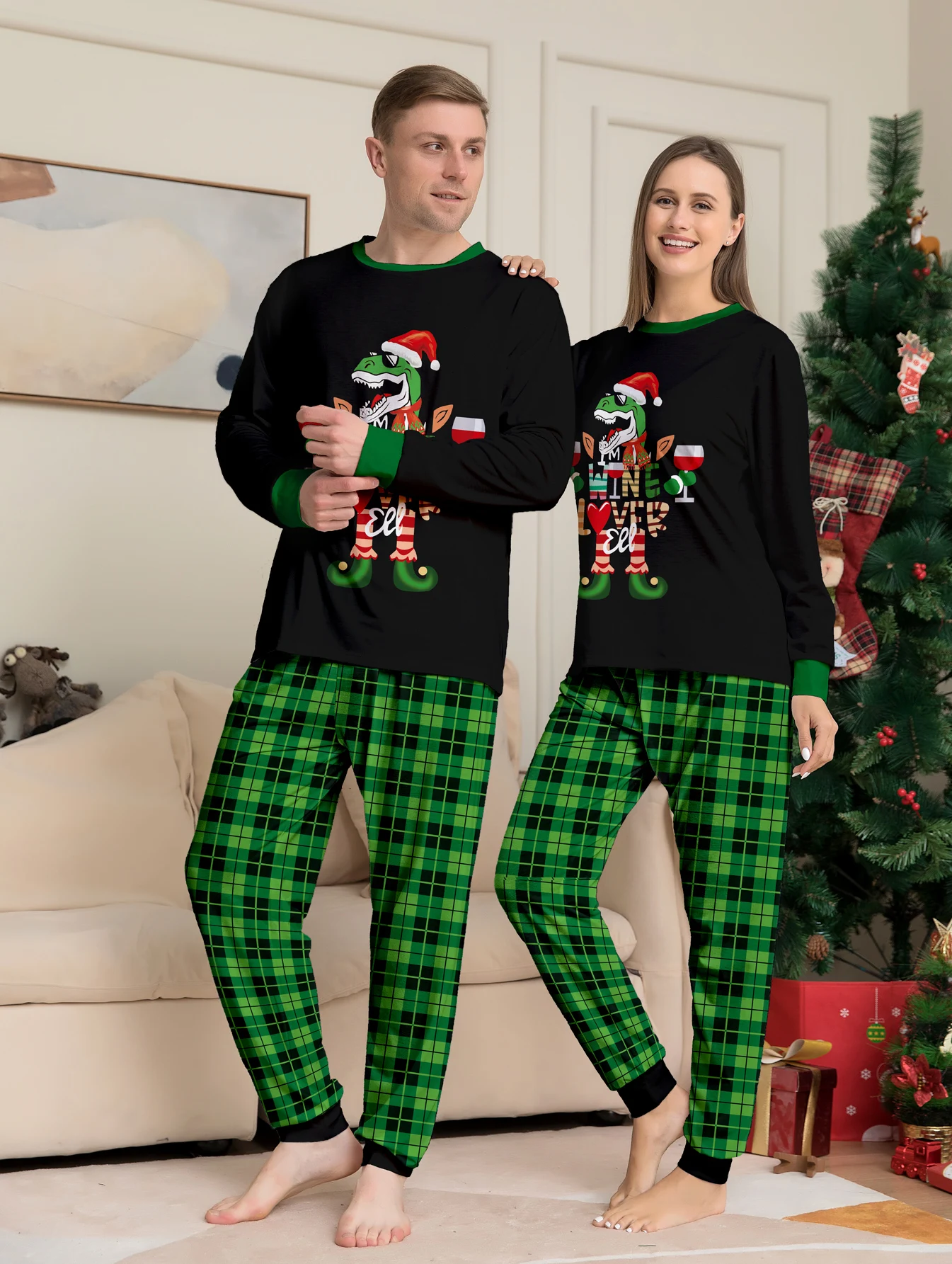 2024 Christmas Family Pajamas Mom Daughter Clothes Pajamas Family Father Son Matching Clothes Sets