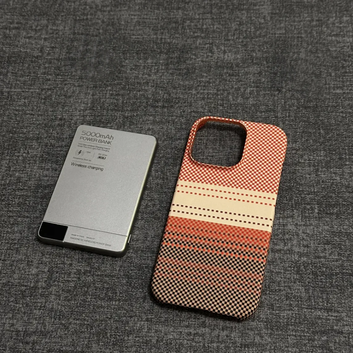 Kevlar Carbon Fiber Texture Slim Matte Magnetic Phone Case